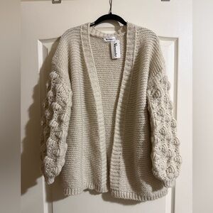 Vernacular Tabby Bubble Sweater NWT